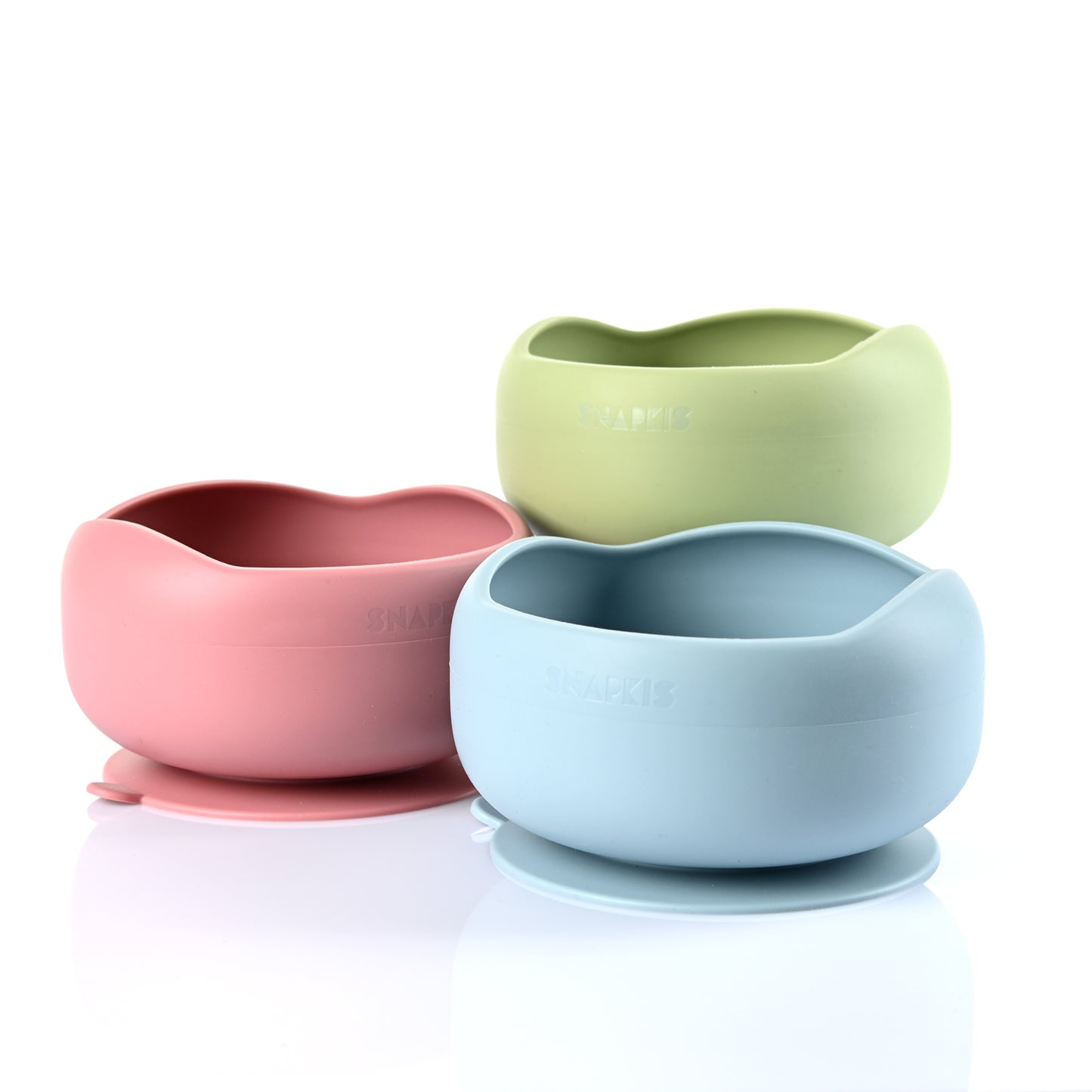 Silicone No-Spills Bowl Feeding Set