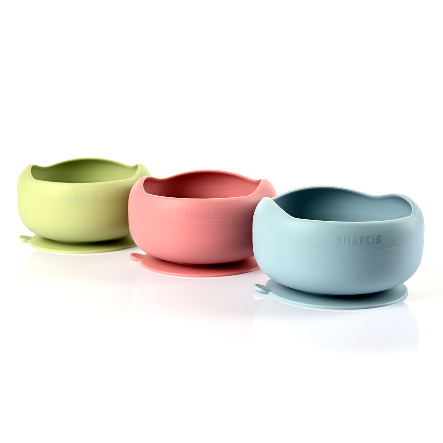 Silicone No-Spills Bowl Feeding Set