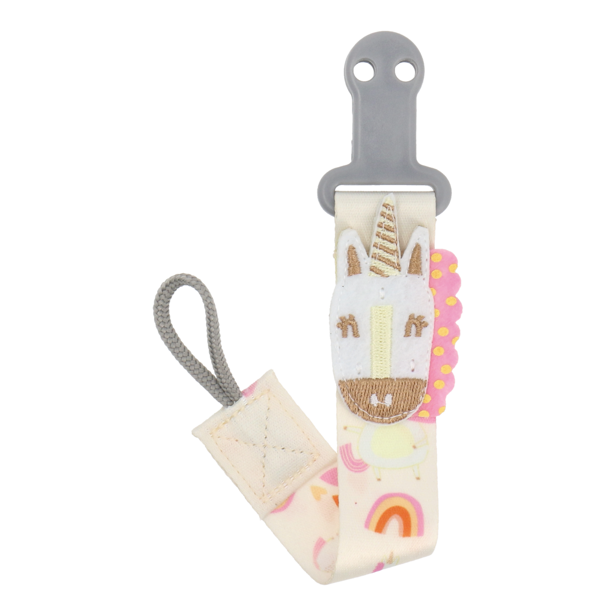 2-in-1 Pacifier & Teether Clip - Unicorn 2