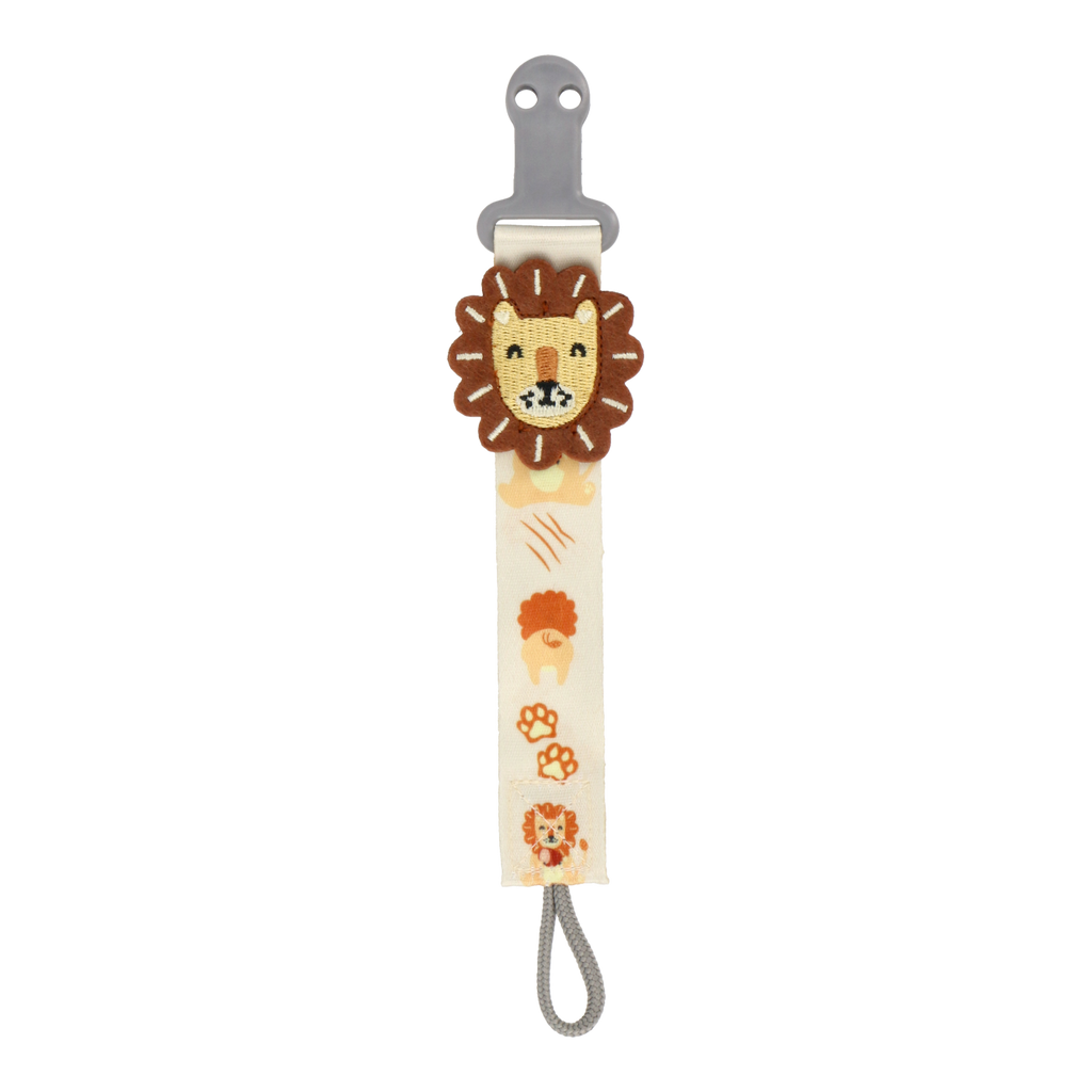 2-in-1 Pacifier & Teether Clip - Lion 2