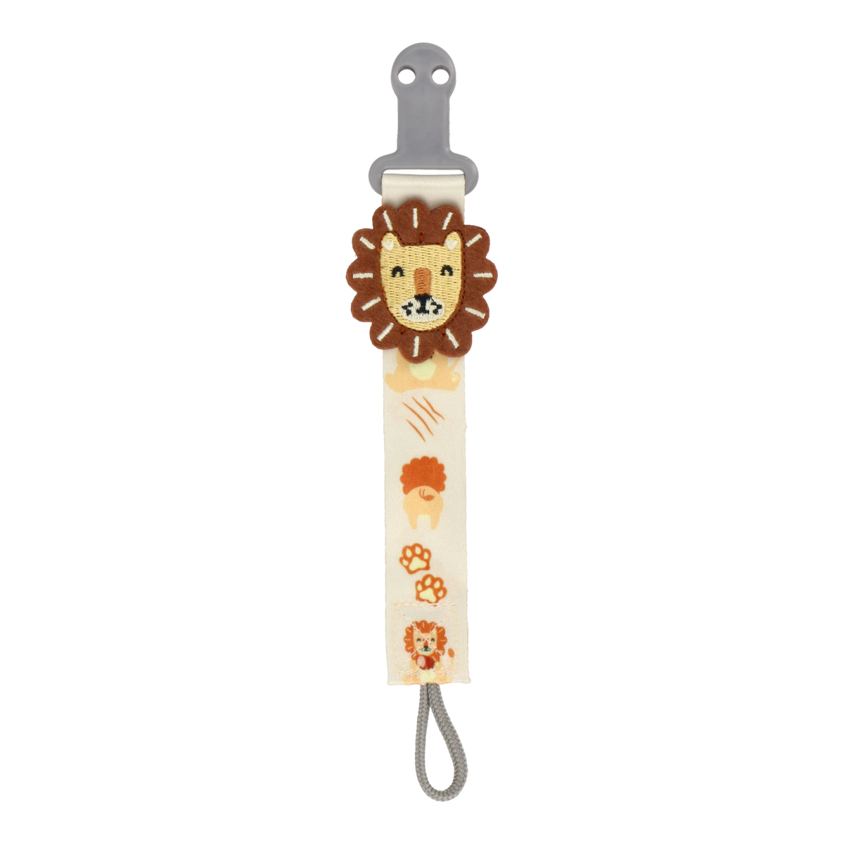 2-in-1 Pacifier & Teether Clip - Lion 2