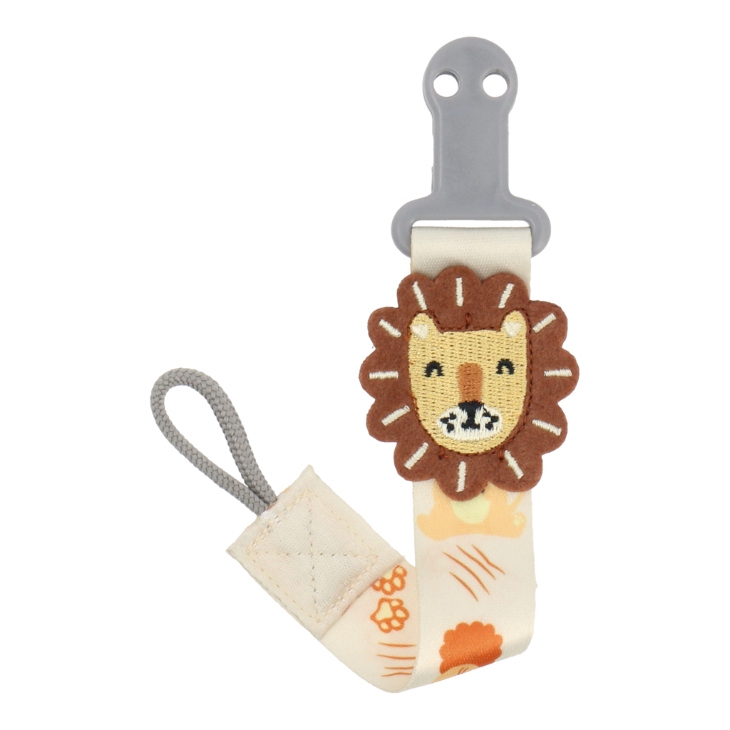 2-in-1 Pacifier & Teether Clip - Lion 2