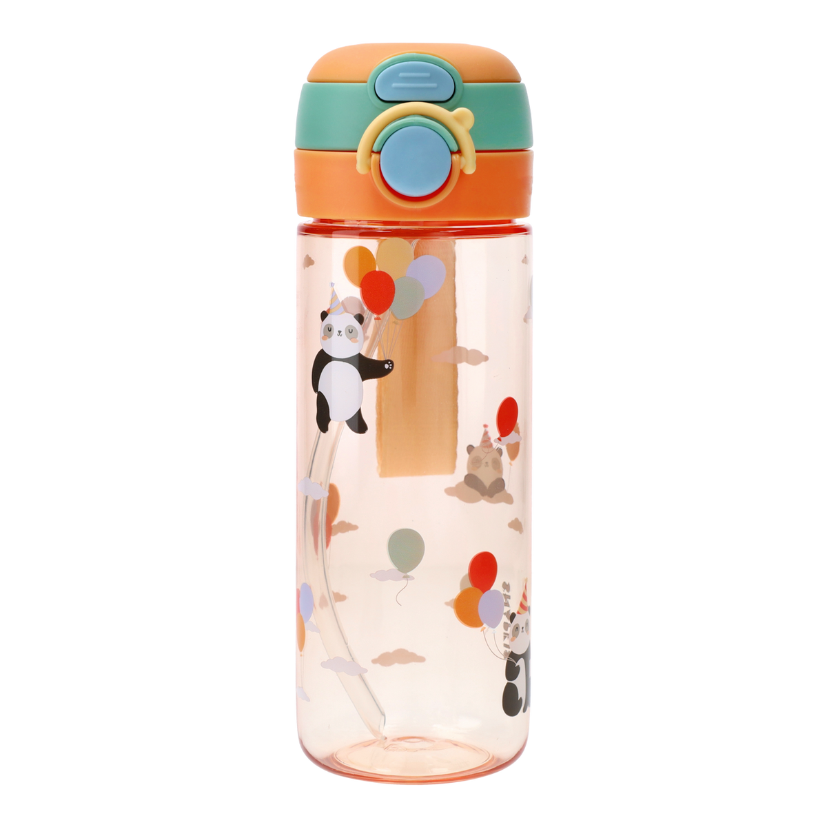 Kids Tritan Dual-Drinking Water Bottle 600ml - Panda
