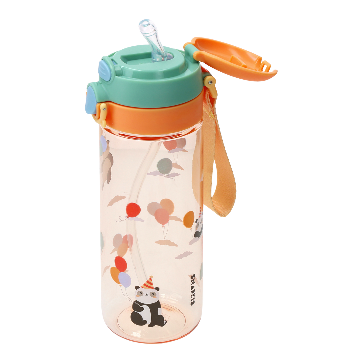 Kids Tritan Dual-Drinking Water Bottle 600ml - Panda