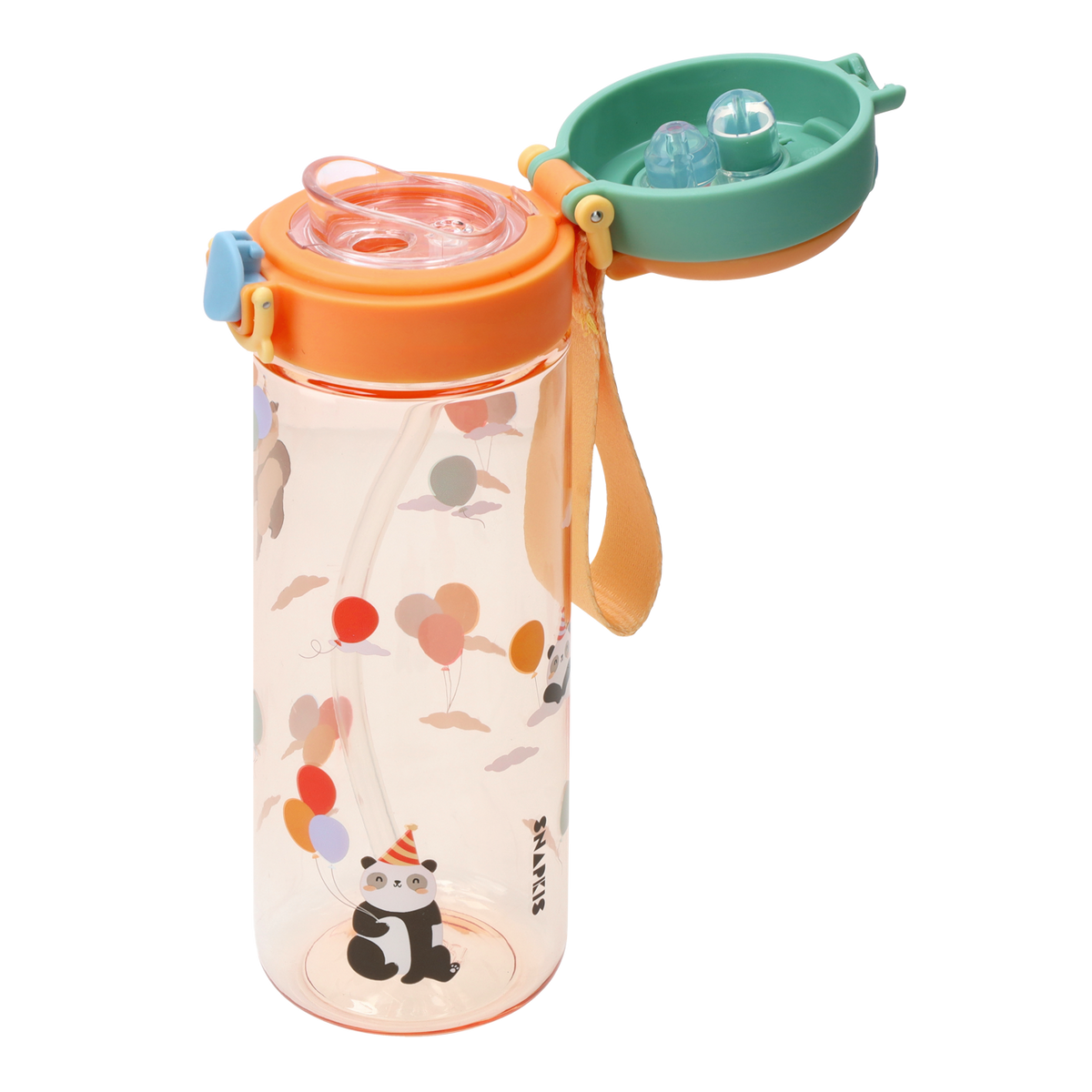 Kids Tritan Dual-Drinking Water Bottle 600ml - Panda