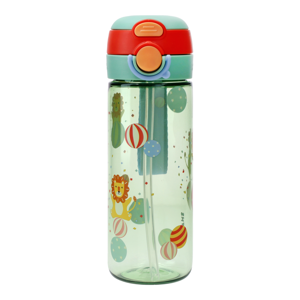 Kids Tritan Dual-Drinking Water Bottle 600ml - Lion