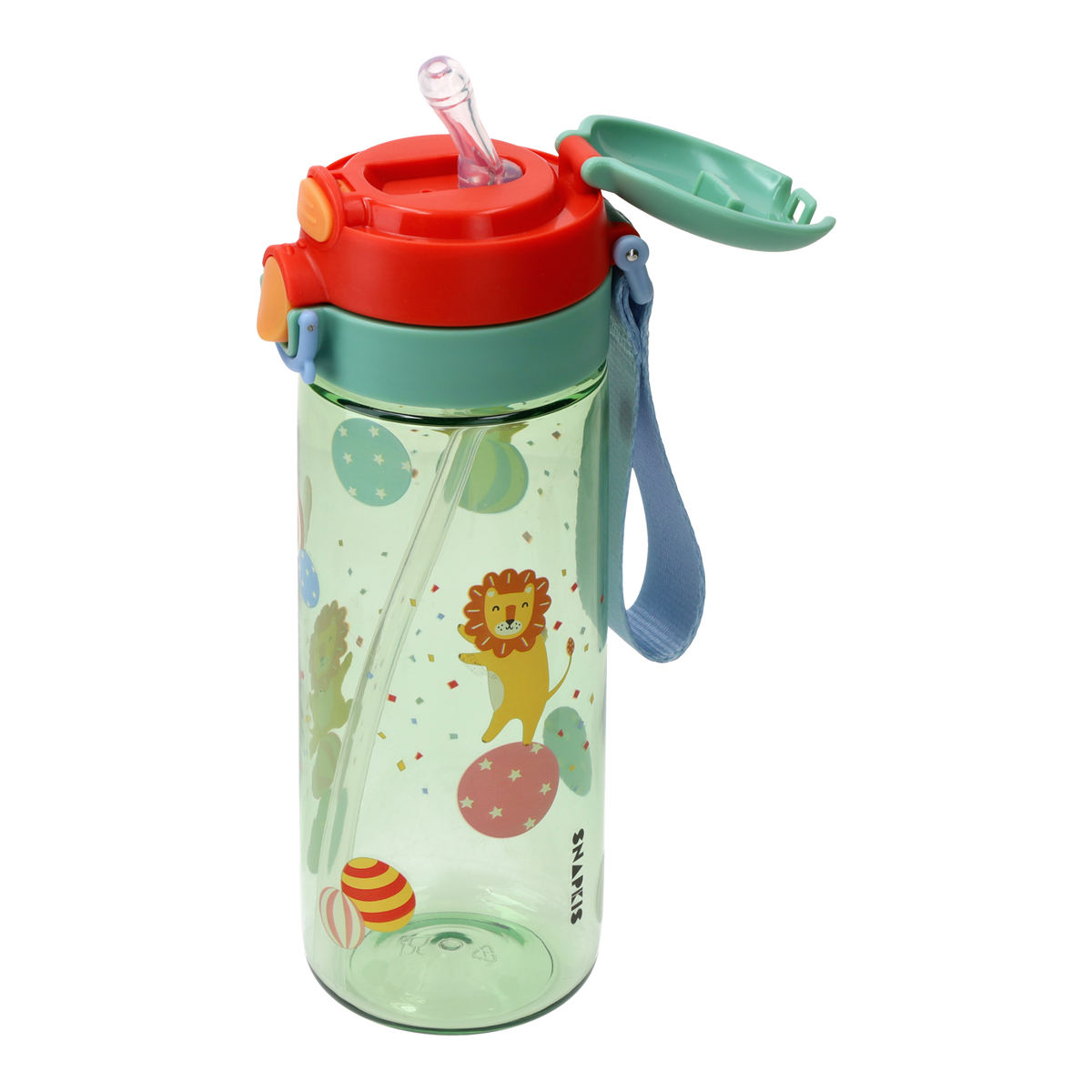 Kids Tritan Dual-Drinking Water Bottle 600ml - Lion