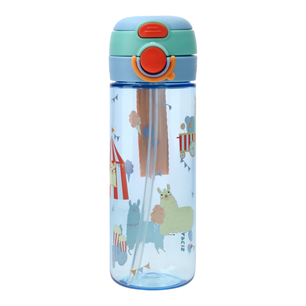 Kids Tritan Dual-Drinking Water Bottle 600ml - Llama
