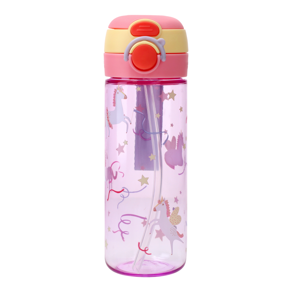 Kids Tritan Dual-Drinking Water Bottle 600ml - Unicorn