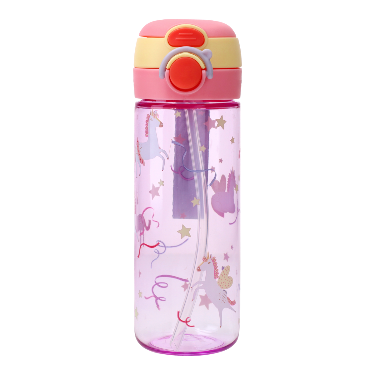 Kids Tritan Dual-Drinking Water Bottle 600ml - Unicorn