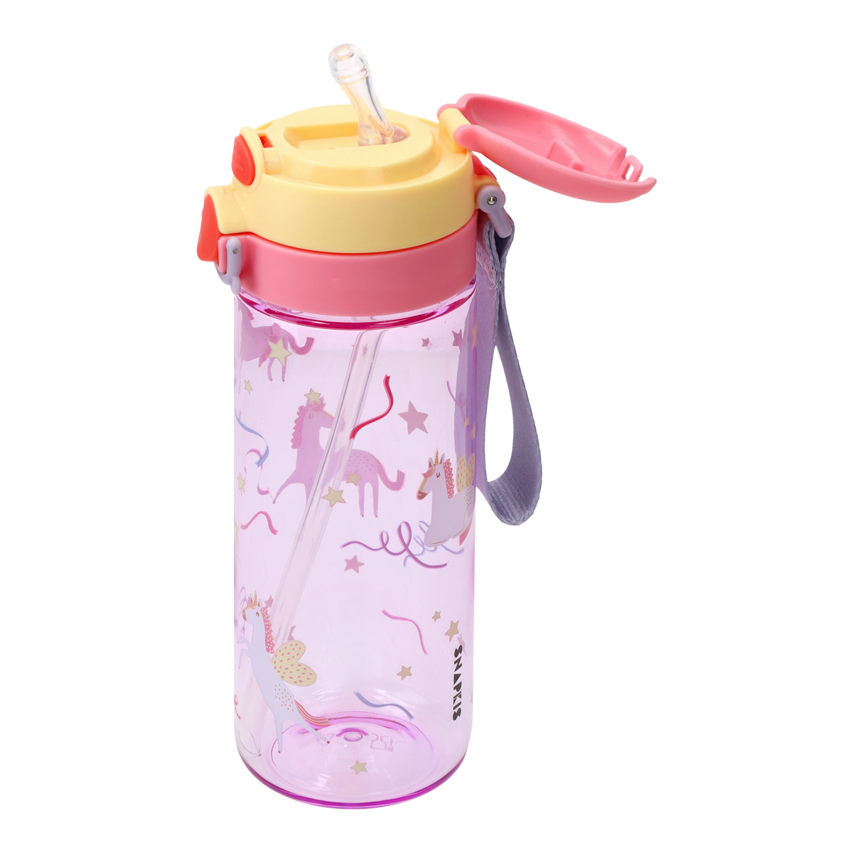Kids Tritan Dual-Drinking Water Bottle 600ml - Unicorn