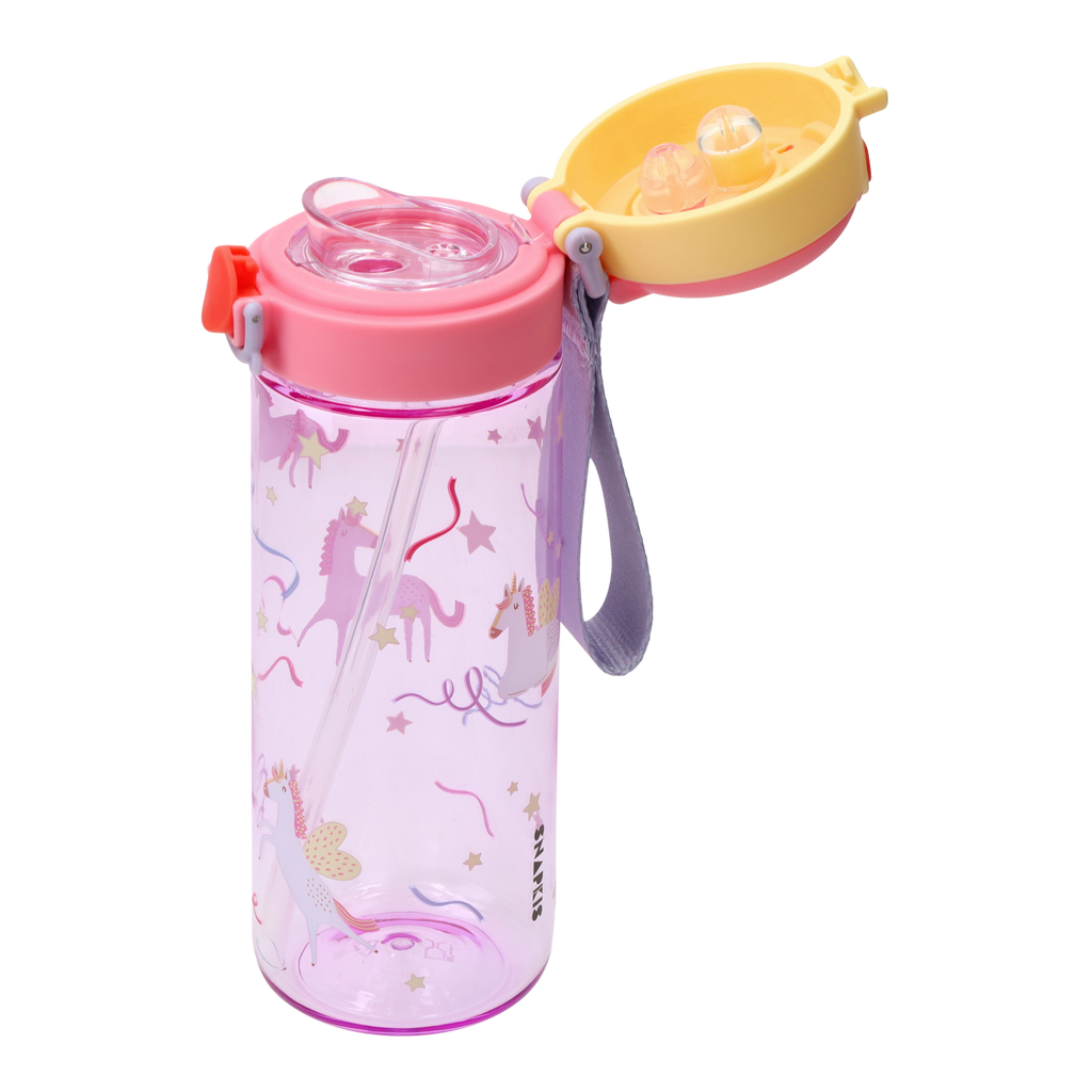 Kids Tritan Dual-Drinking Water Bottle 600ml - Unicorn