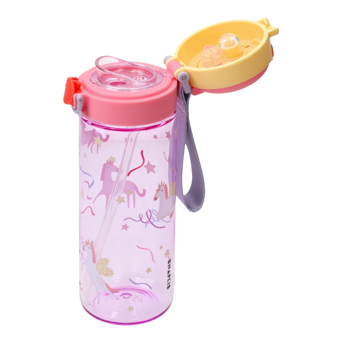 Kids Tritan Dual-Drinking Water Bottle 600ml - Unicorn