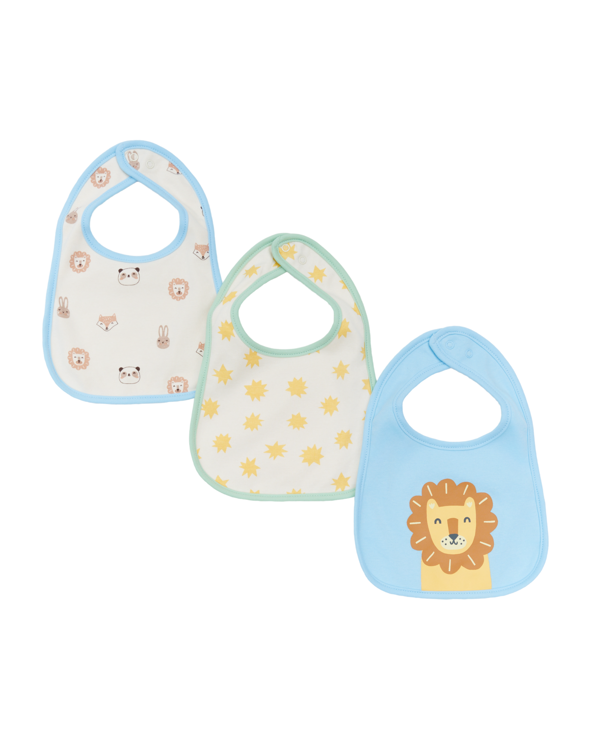 Everyday Bib Set (3 Pack) - Lion