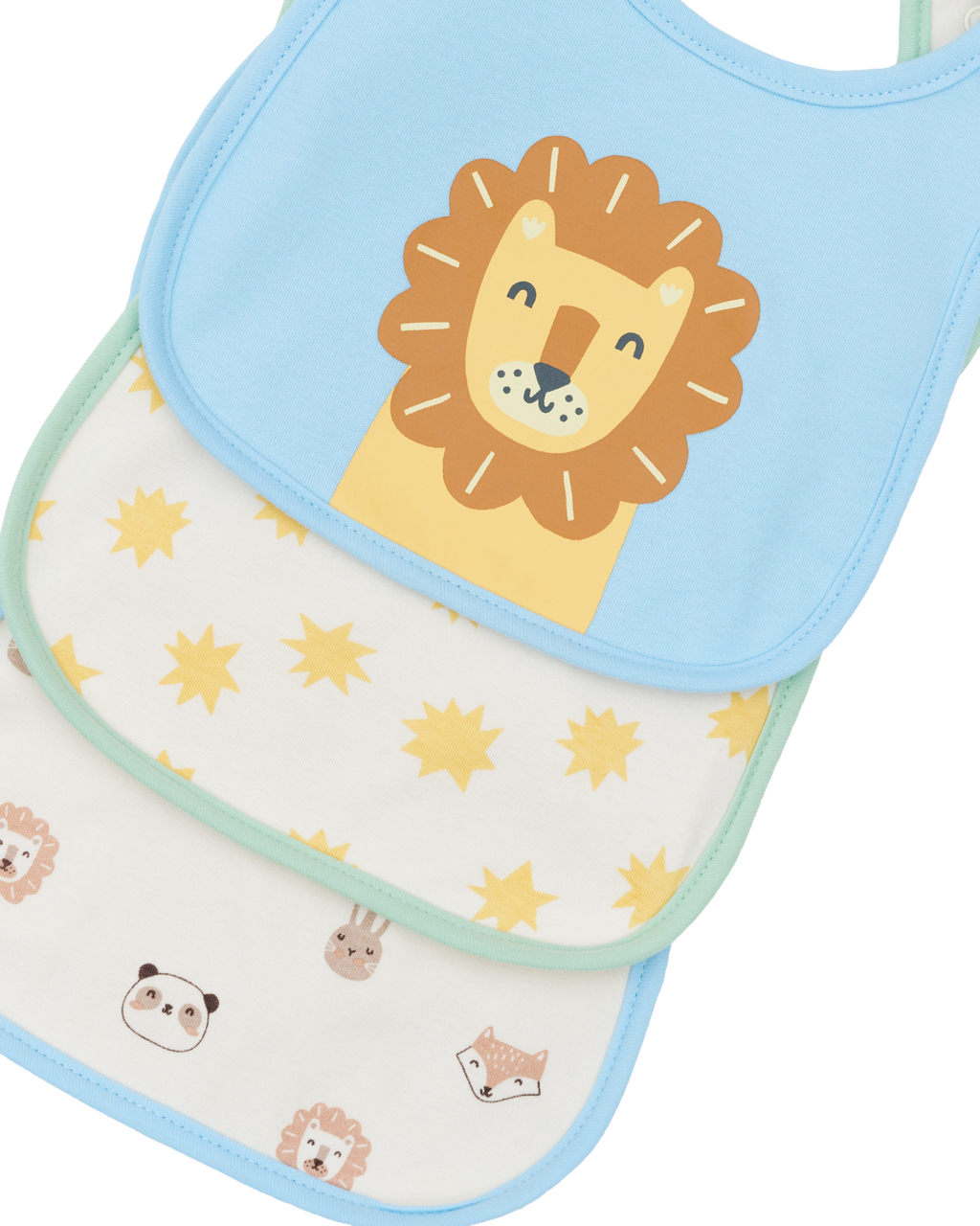 Everyday Bib Set (3 Pack) - Lion