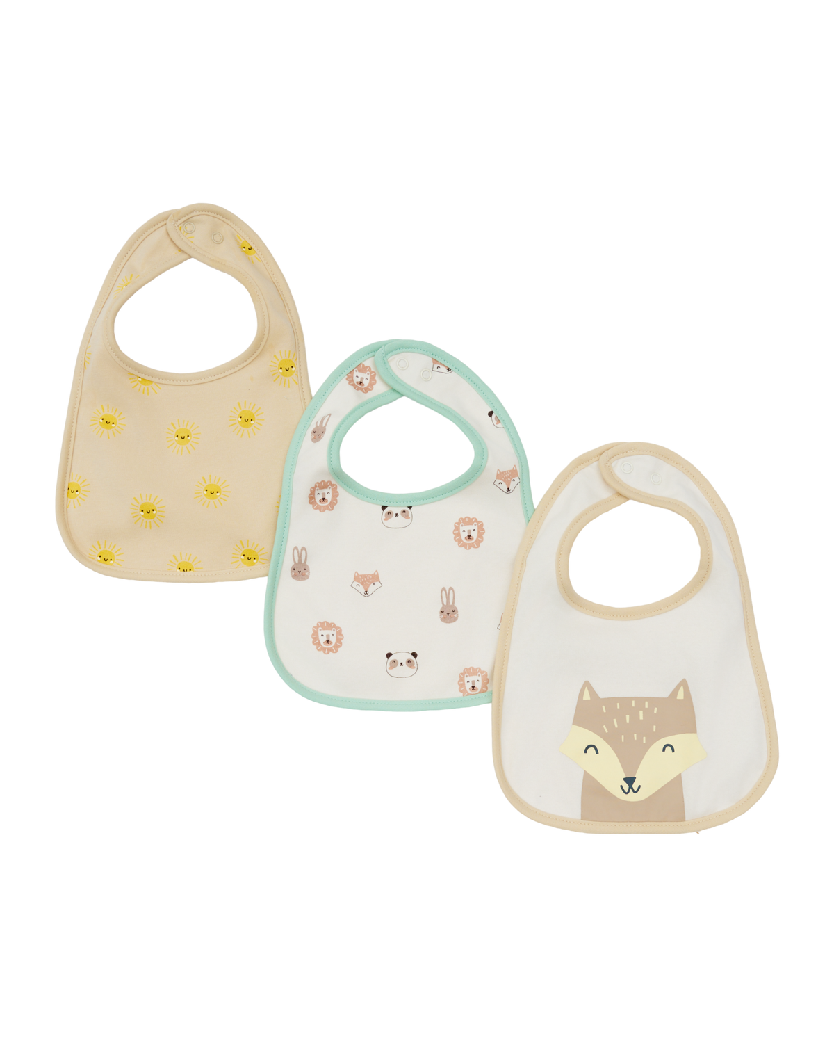Everyday Bib Set (3 Pack) - Fox
