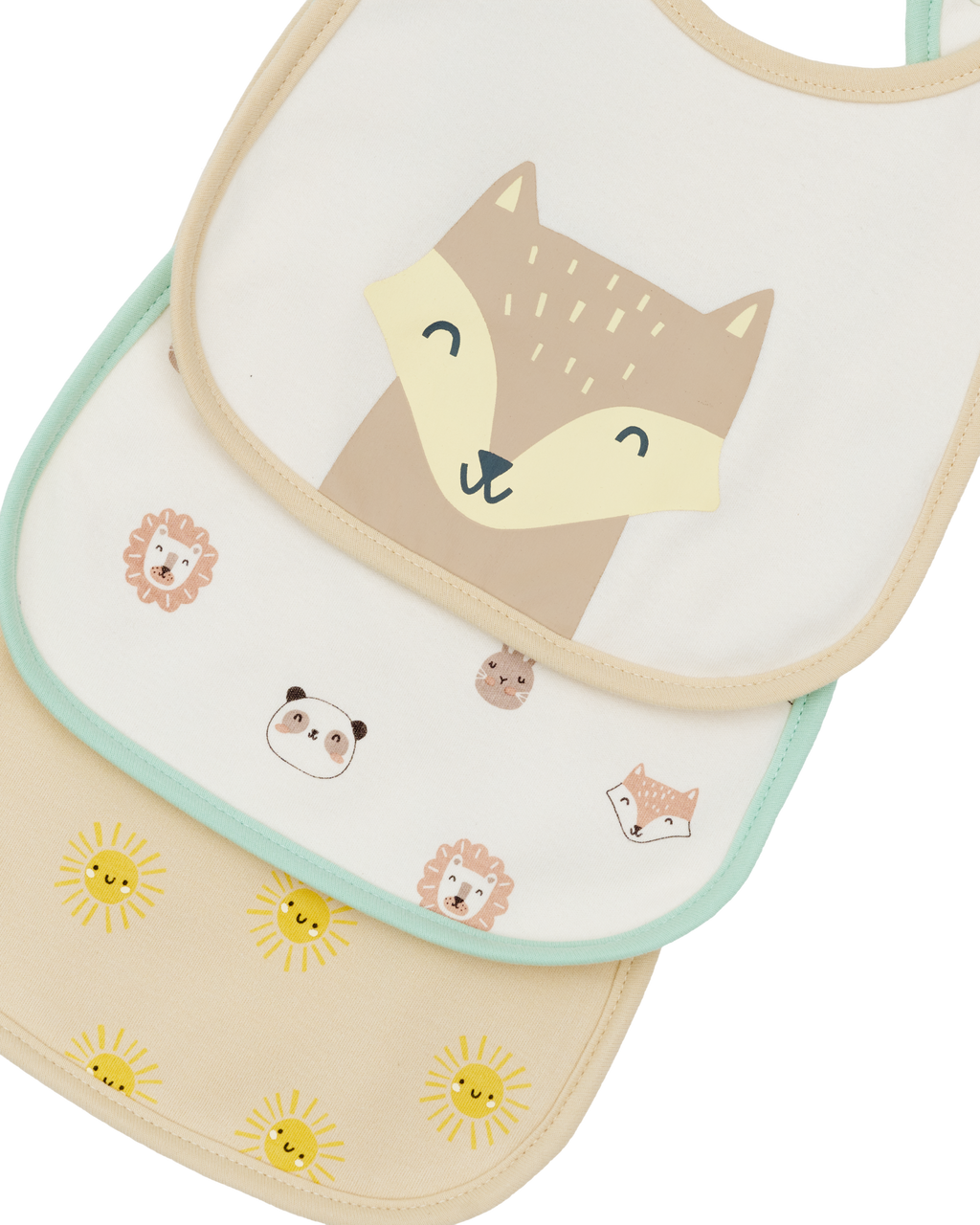 Everyday Bib Set (3 Pack) - Fox
