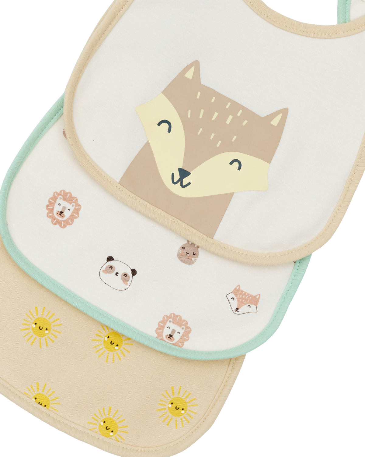 Everyday Bib Set (3 Pack) - Fox