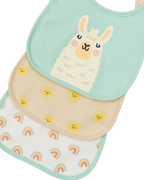Everyday Bib Set (3 Pack) - Llama