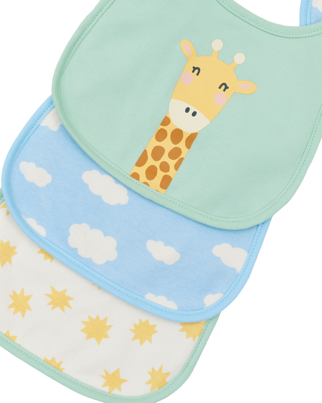 Everyday Bib Set (3 Pack) - Giraffe