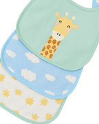Everyday Bib Set (3 Pack) - Giraffe