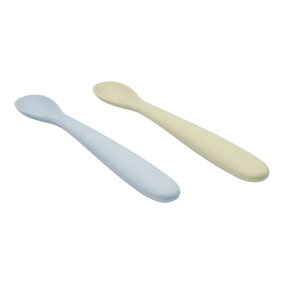 Silicone Weaning Spoon 2pc - Olive/Dusty Blue
