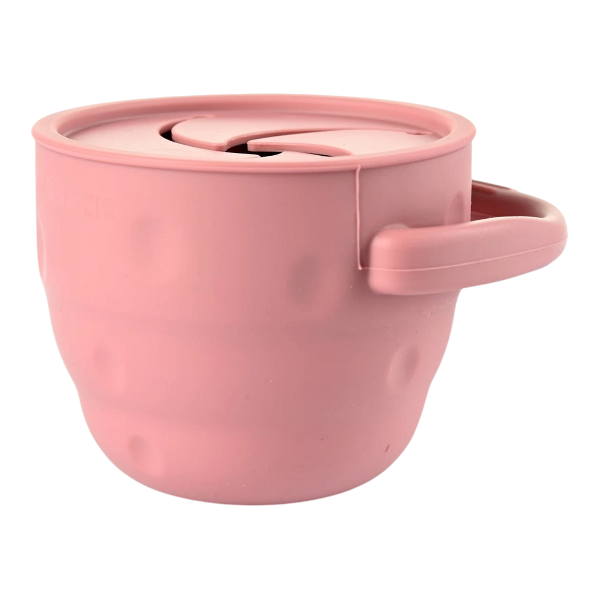 Collapsible Silicone Snack Cup - Dark Pink