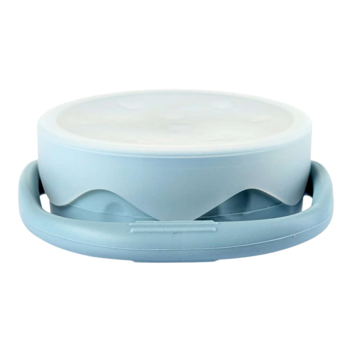 Collapsible Silicone Snack Cup - Dusty Blue