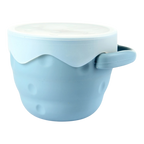 Collapsible Silicone Snack Cup - Dusty Blue
