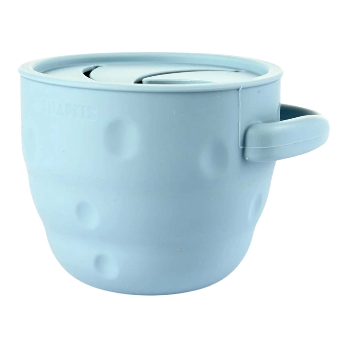 Collapsible Silicone Snack Cup - Dusty Blue