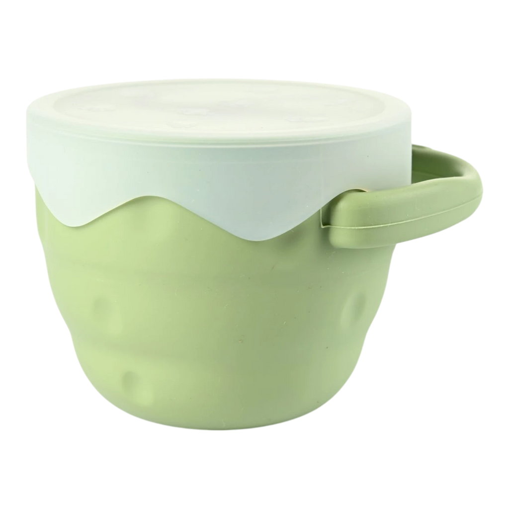 Collapsible Silicone Snack Cup - Olive