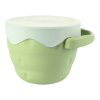 Collapsible Silicone Snack Cup - Olive