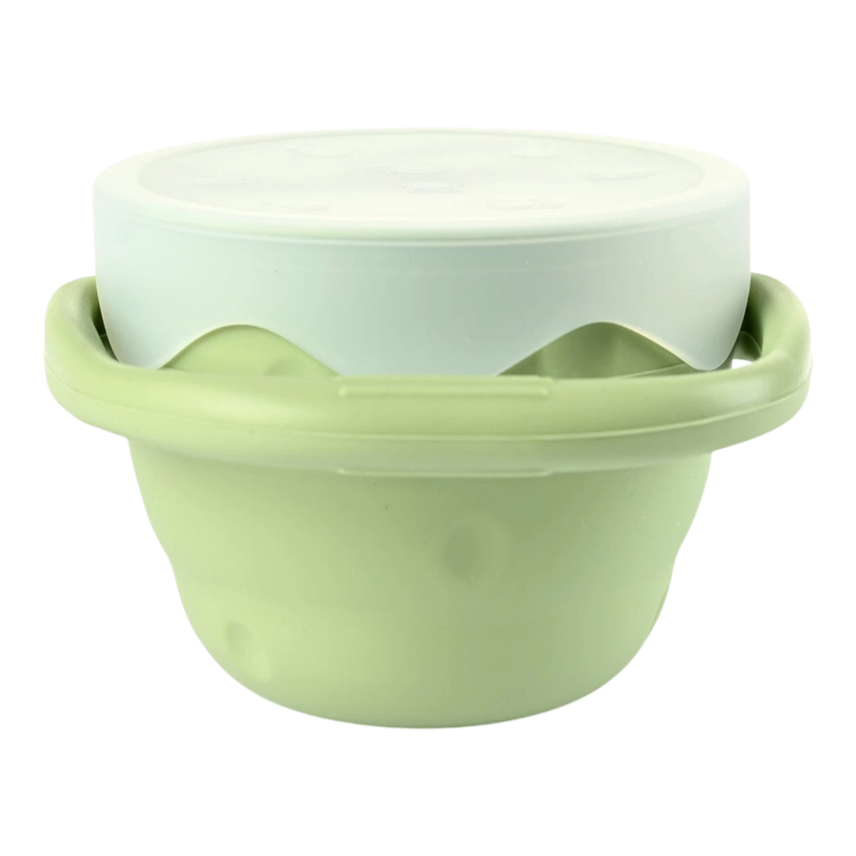 Collapsible Silicone Snack Cup - Olive