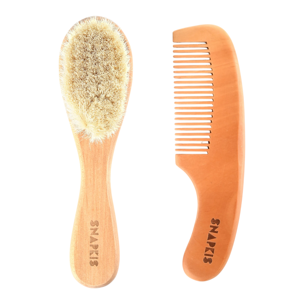 Baby Wooden Brush & Comb Set