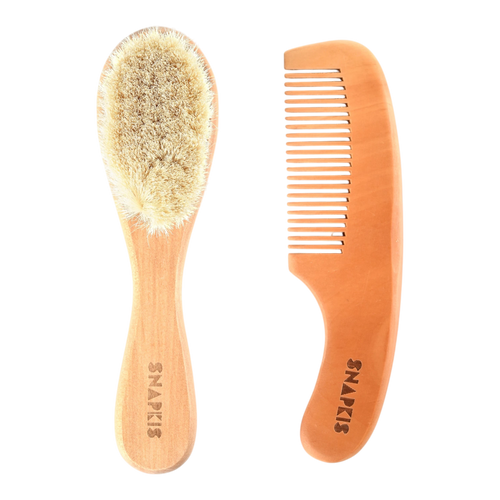Baby Wooden Brush & Comb Set