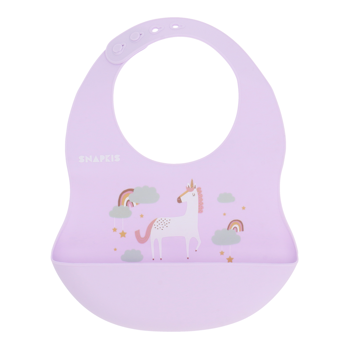 Oh-So-Soft Silicone Bib (Version 2) - Unicorn V2