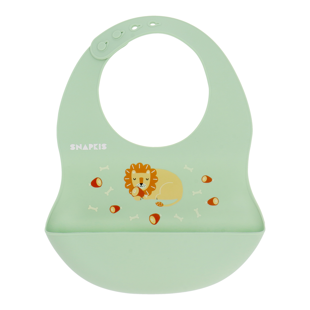 Oh-So-Soft Silicone Bib (Version 2) - Lion V2