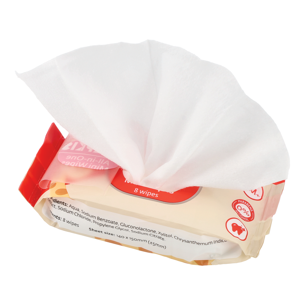 All-In-One Mini Wipes 8pc x 8 Pack