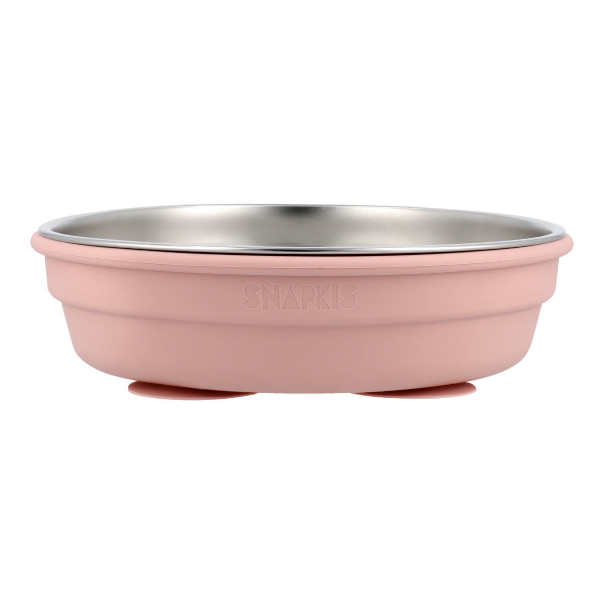 2-In-1 Stainless Steel Divided Plate - Tea Rose