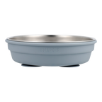 2-In-1 Stainless Steel Divided Plate - Steel Blue