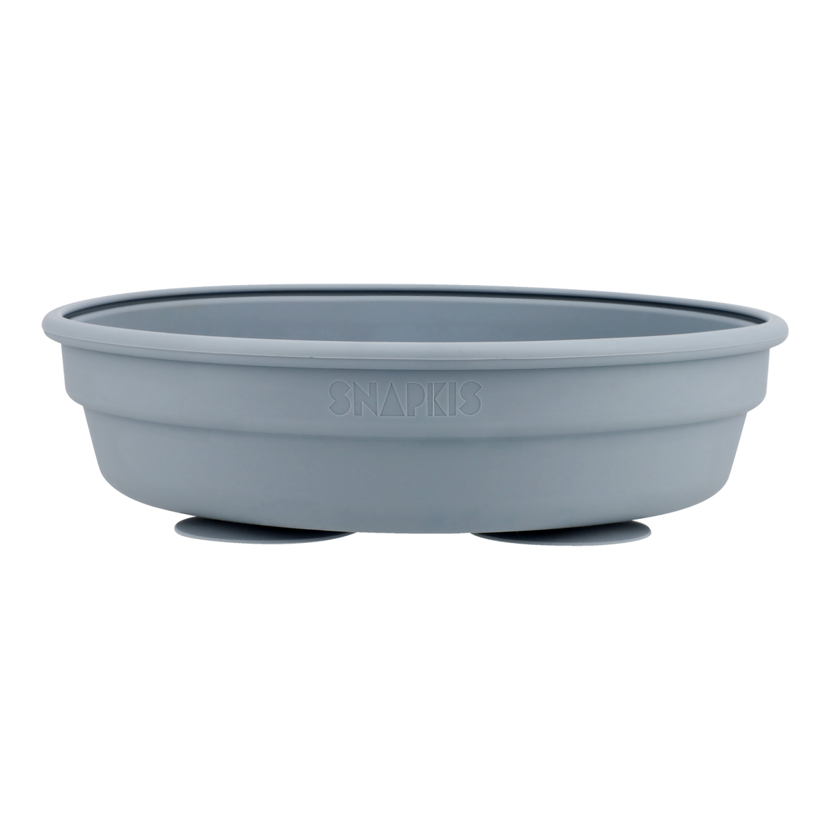 2-In-1 Stainless Steel Divided Plate - Steel Blue