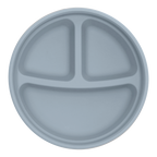 2-In-1 Stainless Steel Divided Plate - Steel Blue