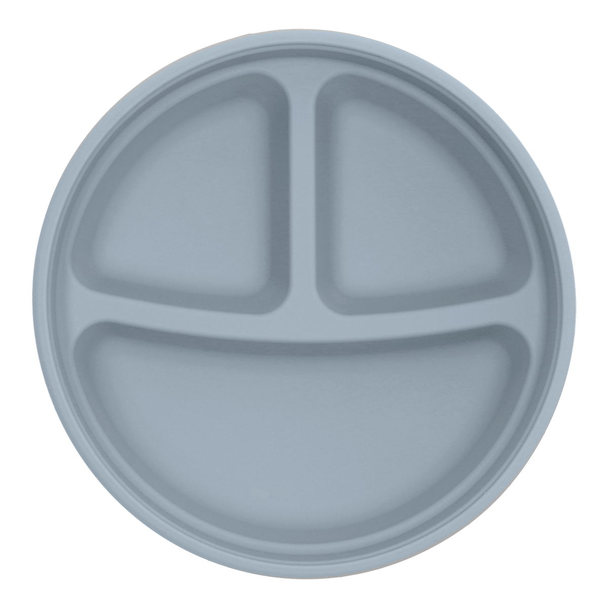 2-In-1 Stainless Steel Divided Plate - Steel Blue