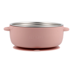 2-In-1 Stainless Steel Bowl - Tea Rose