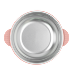 2-In-1 Stainless Steel Bowl - Tea Rose