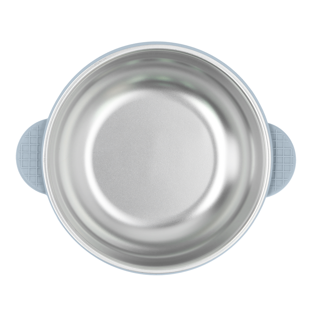 2-In-1 Stainless Steel Bowl - Steel Blue